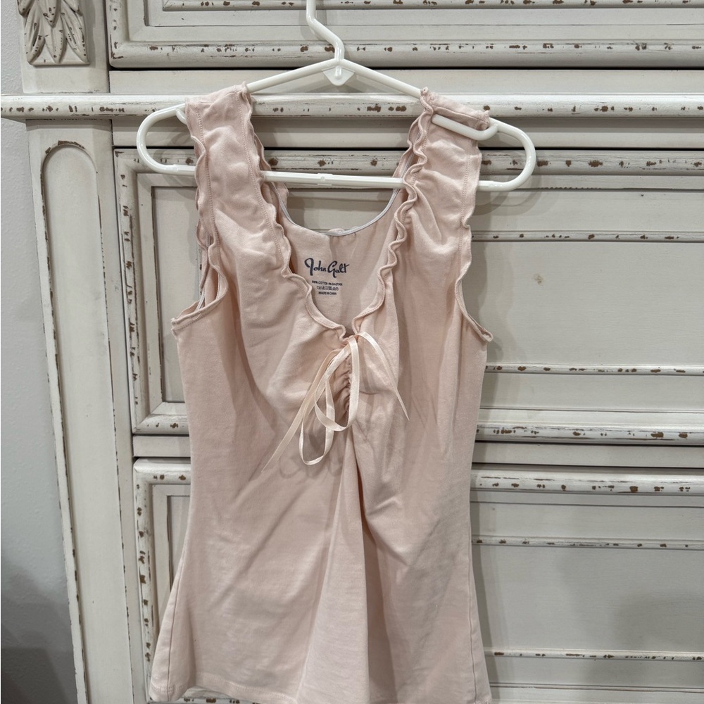 Brandy Melville/John Galt Pink Scrunched Tank